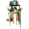 image:imageStoreYourBoard Tool Max Garage Storage Rack Shelf  Adjustable Wall Mount Garage Tool Organizer Heavy Duty Steel Tool Rack with Shelf Holds up to 300 lbs