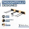 image:imageStoreYourBoard Tool Max Single Storage Rack Solid Wood and Steel Holds 50 lbs Wall Mount Home and Garage Hook Organizer and Hanger SmallLarge