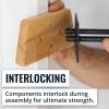 image:imageStoreYourBoard Tool Max Single Storage Rack Solid Wood and Steel Holds 50 lbs Wall Mount Home and Garage Hook Organizer and Hanger SmallSmall