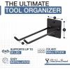 image:imageStoreYourBoard Tool Max Single Storage Rack Wall Mount Home and Garage Hook Steel Gear Organizer and HangerBlack