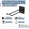 image:imageStoreYourBoard Tool Max Single Storage Rack Wall Mount Home and Garage Hook Steel Gear Organizer and HangerBlack