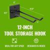 image:imageStoreYourBoard Tool Max Single Storage Rack Wall Mount Home and Garage Hook Steel Gear Organizer and HangerBlack