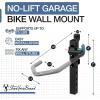 image:imageStoreYourBoard WheelRest Bike Hook NoLift Garage Bike Wall Mount 75lbs Max Load Fits All Bikes Vertical Bicycle Storage Rack Adjustable Bike Hanger for MTB Road eBike 1 Pack2 pack