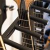 image:imageThe Headliner Guitar Rack 10 Storage Slots Multiple Guitar Floor Stand for Acoustic and Electric Gray Canvas Storage Pockets Hardwood ShelfBlack