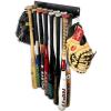 image:imageStoreYourBoard Baseball Bat Storage Rack 14 Bat Caddy Hanging Organizer Wall or Fence Mount Equipment Holder Solid Steel Gloves Helmets Cleats