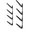 image:imageStoreYourBoard Beach Chair and Umbrella Wall Storage Rack Metal Adjustable 4 Level Beach Gear Hanger Garage and Home OrganizerBlack