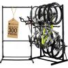 image:imageStoreYourBoard Freestanding Bike Rack for 8 Bikes  Heavy Duty Aluminum amp Steel Indoor Bike Rack Garage  SpaceSaving Vertical Bike Rack for Road Mountain and Hybrid Bicycles  Holds Up to 300 Lbs5bike Rack