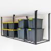 image:imageStoreYourBoard HeavyDuty Ceiling Mounted Garage Shelving Steel Overhead Ceiling Shelf 3x8 Garage Organization Rack with Hooks Holds 700 lbs3 x 8 ft