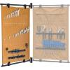 image:imageStoreYourBoard Pivot Panel Tool Storage Swivel Workshop Organizer for Wrenches Screwdrivers amp Sockets Metric amp Imperial Labeled Slots High Pine GreenHarvest Tan