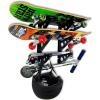 image:imageStoreYourBoard Skateboard Rack 3 Board Wall Storage Mount Home and GarageSkateboard