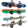 image:imageStoreYourBoard Ski amp Snowboard Rack Adjustable Wall Mount Rack Storage System for 4 Boards HeavyDuty Garage Wall Organizer for Ski amp Snowboards Snowboard  BlackWhite