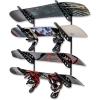 image:imageStoreYourBoard Ski amp Snowboard Rack Adjustable Wall Mount Rack Storage System for 4 Boards HeavyDuty Garage Wall Organizer for Ski amp Snowboards Snowboard  BlackBlack