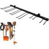 image:imageStoreYourBoard Tool Storage Rack  Heavy Duty Garage Tool Organizer Wall Mount for Garden Tools Rakes Shovels Garage Hooks Steel Gear Hanger Holds 300 lbsTool Rack