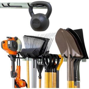 image:imageStoreYourBoard 72 Garage Tool Organizer Wall Mount  Garden Tool Organizer System  Heavy Duty Garden Tool Storage Rack for Yard Tools Rakes Shovels 500lbs Garage Organization  8 PVC Coated HooksCACTUS