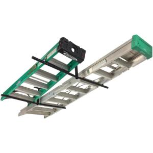 image:imageStoreYourBoard Adjustable Overhead Ladder Rack  Garage Organizer Ladder Shelf for Step amp Extension Ladders  Storage Racks and Shelving for Garage Organization  Ceiling Mounted  Holds 150 lbsFull