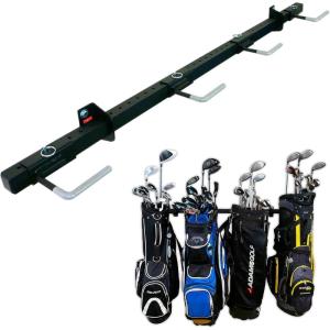image:imageStoreYourBoard BLAT 4 Golf Bag Wall Mount  Home amp Garage Storage Hooks  Golf Bag Holder  HeavyDuty Wall Mount Organizer for Golf Bags amp Accessories4 Bags