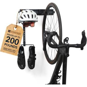 image:imageStoreYourBoard BLAT Bike Wall Mount  Bike Hanger for Garage SpaceSaving Vertical Bike Stand for Secure Bike Storage Adjustable Wall Mounted  Fits Most Road Mountain amp Hybrid Bikes  SingleSingle Pack