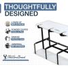 image:imageStoreYourBoard Freestanding Wasatch Ski Rack Universal Ski Holders Holds 4 Pairs of Skis amp Ski Poles Storage Rack for Garage Fits All Skis