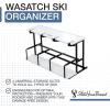 image:imageStoreYourBoard Freestanding Wasatch Ski Rack Universal Ski Holders Holds 4 Pairs of Skis amp Ski Poles Storage Rack for Garage Fits All Skis