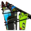 image:imageStoreYourBoard Solitude Ski Storage Rack Wall Mount Organizer with Shelf option Holds 10 Pairs of Skis Heavy Duty Supports 300 lbs 1