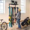 image:imageStoreYourBoard Solitude Ski Wired Storage Rack and Shelf Wall Mount Organizer Holds 10 Pairs of Skis and Accessories Heavy Duty Supports 300 lbs
