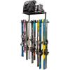 image:imageStoreYourBoard Solitude Ski Wired Storage Rack and Shelf Wall Mount Organizer Holds 10 Pairs of Skis and Accessories Heavy Duty Supports 300 lbs