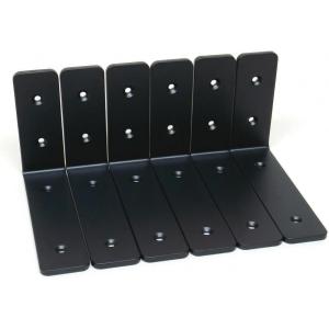 image:imageKingsley DIY Heavy Duty Home Wall Shelf Brackets Set of 6 or 12 for 4 to 12 DIY in Home and Garage Wall Shelves Holds 100 lbs per Shelf Solid Steel Universal Stud Fit 12 4 x 8 Brackets4 x 6 Brackets