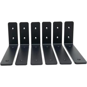 image:imageKingsley DIY Heavy Duty Home Wall Shelf Brackets Set of 6 or 12 for 4 to 12 DIY in Home and Garage Wall Shelves Holds 100 lbs per Shelf Solid Steel Universal Stud Fit 12 4 x 8 Brackets4 x 8 Brackets