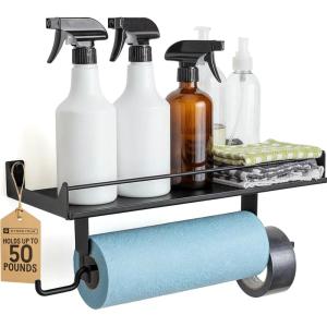 image:imageStoreYourBoard Paper Towel Holder Wall Mount  Heavy Duty Paper Towel Holder Mounted for Garage Workshop or Utility Room  SpaceSaving Garage Shelving amp Wall Organizer for Tools Cleaning Supplies
