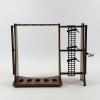 image:imageForge Freestanding 5 Gun Rack  Vertical Rifle Wall Mount for Long Arm and Short Barrel Rifles amp Shotguns Rubberwood amp Steel Gun Rack Wall Mount Gun Storage for Garage Home Office or Shop