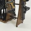 image:imageForge Freestanding 5 Gun Rack  Vertical Rifle Wall Mount for Long Arm and Short Barrel Rifles amp Shotguns Rubberwood amp Steel Gun Rack Wall Mount Gun Storage for Garage Home Office or Shop