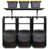 image:imageStoreYourBoard Chair Storage Rack Triple  Heavy Duty Folding Chair Rack for Home amp Garage Organization Holds 300 lbs Chair Hangers for Folding Patio Beach amp Camping ChairsTriple  Shelf