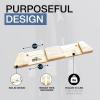 image:imageStoreYourBoard Horizontal Wood Ski Rack Wall Mount  Heavy Duty Ski Wall Mount Organizer SpaceSaving Ski Holders for Wall Display Durable Skis Rack for Garage Home or Cabin  Natural Wood MediumM