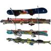 image:imageStoreYourBoard Ski amp Snowboard Rack Adjustable Wall Mount Rack Storage System for 4 Boards HeavyDuty Garage Wall Organizer for Ski amp Snowboards Ski  BlackWhite