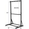 image:imageStoreYourBoard Teal Triangle Freestanding Ski Storage Rack for Garage 5 Ski and Pole Organizer Floor Stand Heavy Duty Fully Adjustable for AllMountain Wide Powder and Backcountry Skis