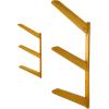 image:imageStoreYourBoard Timber Snowboard Wall Rack Indoor Storage Solid Natural Wood 3 Boards