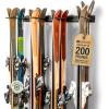 image:imageStoreYourBoard Ski Rack Wall Mount  HeavyDuty Steel Ski Wall Mount Holds Up to 8 Pairs of Skis SpaceSaving Ski Rack for Garage Home or Cabin  Durable Wall Storage Organizer  Holds Up to 200lb8 Skis