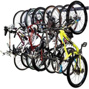 image:imageStoreYourBoard Bike Storage Rack 4 Bike Racks for Garage Solid Steel Extra Heavy Duty BLAT Bike Rack  Garage Wall Mounted Bicycle Storage Up to 200lbs 32inchXLarge
