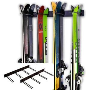 image:imageStoreYourBoard Ski Rack Wall Mount  HeavyDuty Steel Ski Wall Mount Holds Up to 8 Pairs of Skis SpaceSaving Ski Rack for Garage Home or Cabin  Durable Wall Storage Organizer  Holds Up to 200lb16 Skis