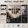 image:imageStoreYourBoard Black Magnetic Knife Holder for Wall  16 Matte Black Magnetic Knife Strip for Kitchen  Modern Kitchen Knife Holder with 20 lbin Magnetic Strength  Kitchen Knife Holder Wall MountedBlack