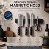 image:imageStoreYourBoard Black Magnetic Knife Holder for Wall  16 Matte Black Magnetic Knife Strip for Kitchen  Modern Kitchen Knife Holder with 20 lbin Magnetic Strength  Kitchen Knife Holder Wall MountedBlack