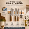 image:imageStoreYourBoard Black Magnetic Knife Holder for Wall  16 Matte Black Magnetic Knife Strip for Kitchen  Modern Kitchen Knife Holder with 20 lbin Magnetic Strength  Kitchen Knife Holder Wall MountedWood