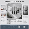 image:imageStoreYourBoard Black Magnetic Knife Holder for Wall  16 Matte Black Magnetic Knife Strip for Kitchen  Modern Kitchen Knife Holder with 20 lbin Magnetic Strength  Kitchen Knife Holder Wall MountedStainless Steel