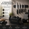 image:imageStoreYourBoard Black Magnetic Knife Holder for Wall  16 Matte Black Magnetic Knife Strip for Kitchen  Modern Kitchen Knife Holder with 20 lbin Magnetic Strength  Kitchen Knife Holder Wall MountedBlack
