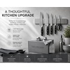 image:imageStoreYourBoard Black Magnetic Knife Holder for Wall  16 Matte Black Magnetic Knife Strip for Kitchen  Modern Kitchen Knife Holder with 20 lbin Magnetic Strength  Kitchen Knife Holder Wall MountedStainless Steel