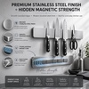 image:imageStoreYourBoard Black Magnetic Knife Holder for Wall  16 Matte Black Magnetic Knife Strip for Kitchen  Modern Kitchen Knife Holder with 20 lbin Magnetic Strength  Kitchen Knife Holder Wall MountedStainless Steel