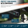 image:imageStoreYourBoard Freestanding Surfboard Rack Holds 8 Boards AllinOne Surf Storage with Wetsuit Drying Rail Accessory Hooks
