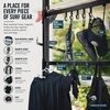 image:imageStoreYourBoard Freestanding Surfboard Rack Holds 8 Boards AllinOne Surf Storage with Wetsuit Drying Rail Accessory Hooks