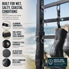image:imageStoreYourBoard Freestanding Surfboard Rack Holds 8 Boards AllinOne Surf Storage with Wetsuit Drying Rail Accessory Hooks