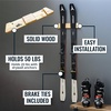 image:imageStoreYourBoard Horizontal Wood Ski Rack Wall Mount  Heavy Duty Ski Wall Mount Organizer SpaceSaving Ski Holders for Wall Display Durable Skis Rack for Garage Home or Cabin  Natural Wood LargeL